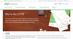 Desktop Screenshot of consumerfinance.gov